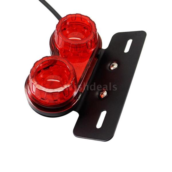 Univerzální motocyklové upravené LED světlo Zadní světlo Směrová světla Automobil Zadní brzdová světla Závodní blikající světlo