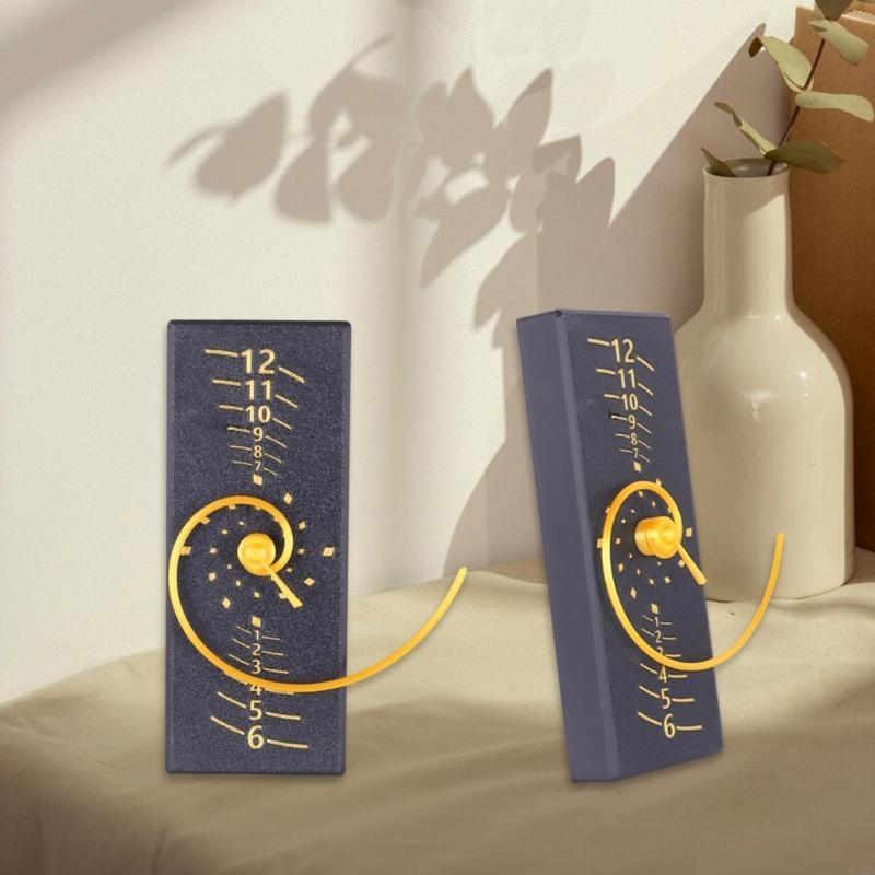 62KD Innovative Fibonaccis Clock with Spirals Pointer for Math and Art Enthusiasts
