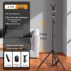 Carbon Steel Phone Stand with Fill Light for Live Streaming and Exam Prep