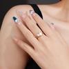 S925 Sterling Silver Irregular Moissanite Women's 3CT Fashion Ring