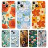 Phone Case For iPhone 17 Air Cases iPhone 16 15 12 13 14 Pro Max SE 7 8 Plus iPhone11 Clear Soft Cover Oil Painting Flower