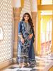 Women Blue Kurta Set with Dupatta Printed Ethnic Suit Festive & Party Wear