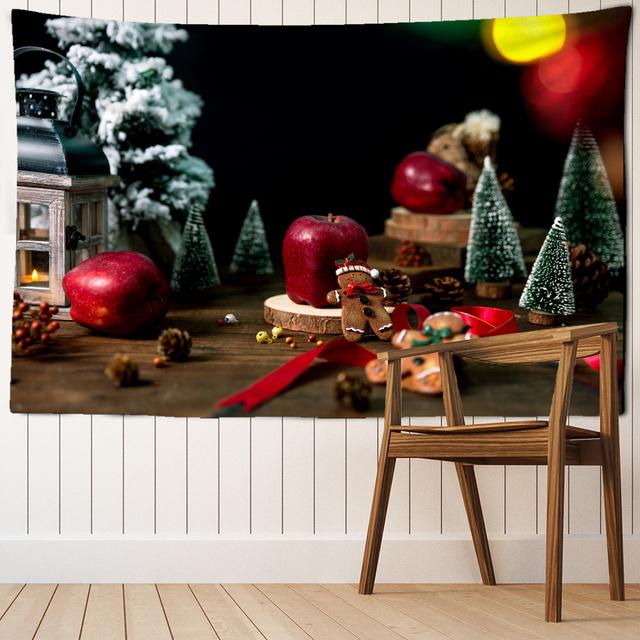 Xmas Tapestry Wall Hanging Christmas Aesthetics Room Decoration Bohemian Psychedelic Mandala Home Dormitory Wall Decoration