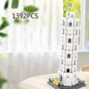 World Famous Historical Culture Architecture Creative Construction Block Leaning Tower Of Pisa Italy Model Construction Brick Toys