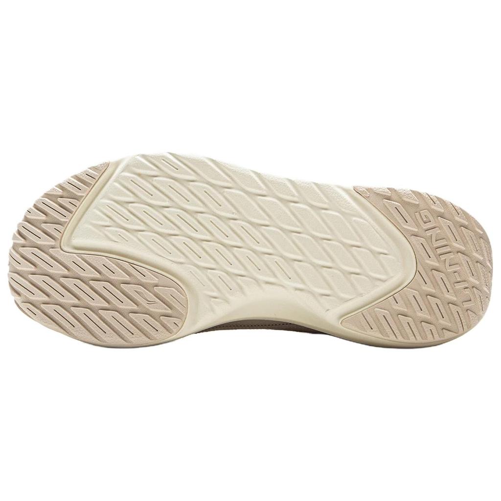 Li-Ning Sports Lifestyle Series Trendy Low-Top Casual Shoes Women sneakers Oatmeal-Gray AGLV180-2