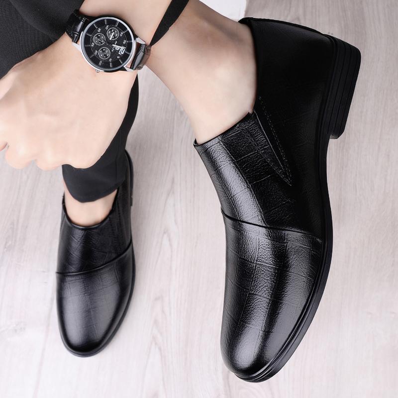Fashion Minimalist Quality Designer Simple Breathable Comfort Loafer Outdoor Men's Casual Genuine Leather Office Wedding Business Shoes