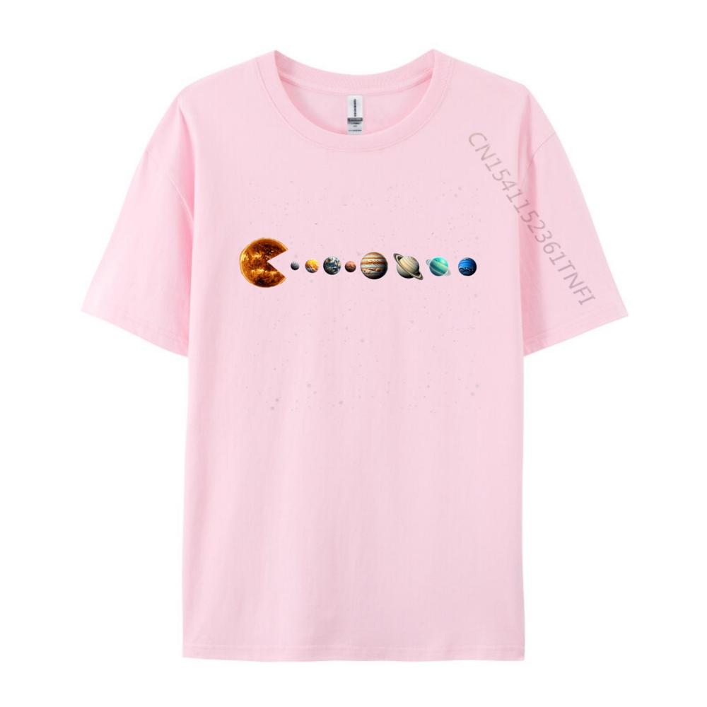 Funny Solar System Astronauts Space Video Games Designer T Shirt Men Cotton T Shirt Men Aesthetic