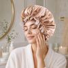 Reversible Wear Shower Caps Large Lace Bath Hair Cap Fashion Islamic Turban Hat  Makeup Tool