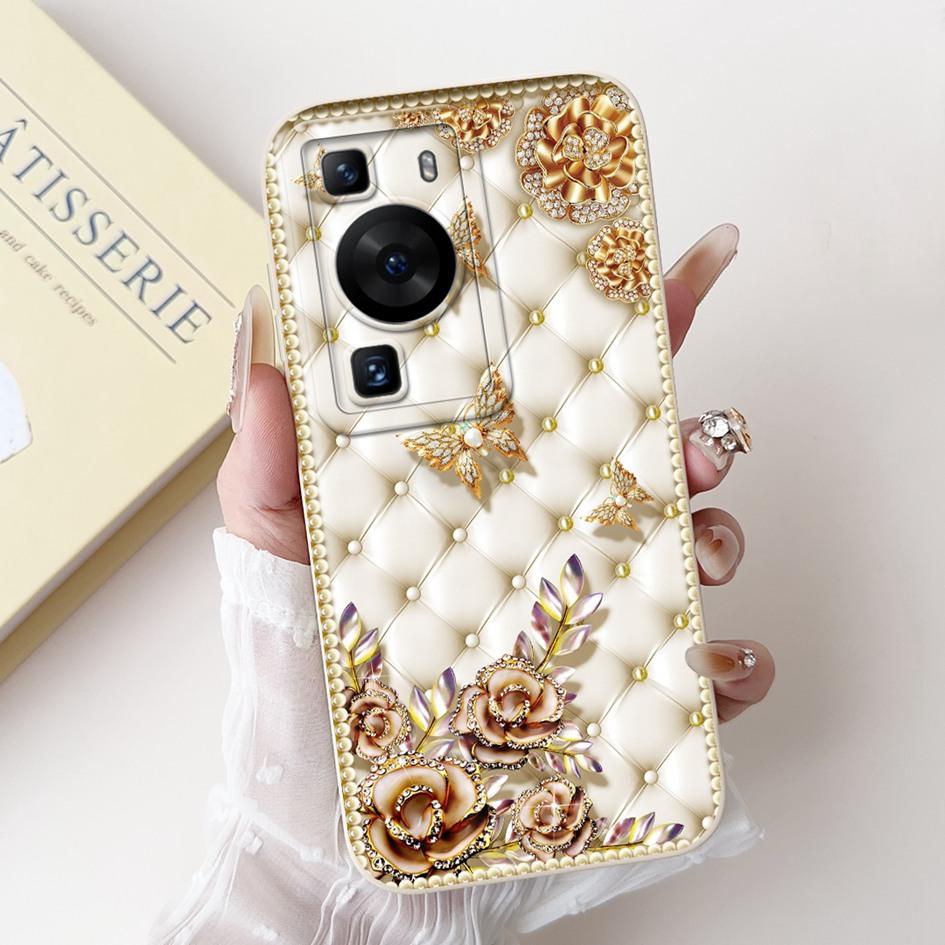 For Huawei P60 Pro Case MNA-LX9 Cover Cute Cartoon Rabbit Panda Soft Liquid Silicone Protective Cover For HuaweiP60 P60 Art Capa