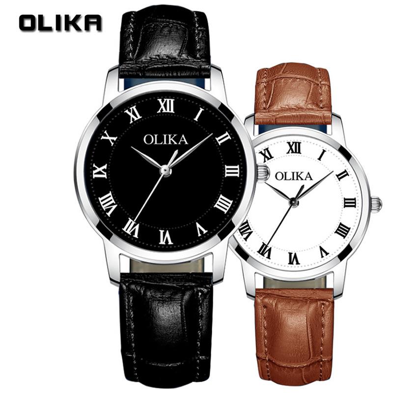 Top Brand New Ultra-thin Fashionable Simple Men's and Women's Couple's Watch Waterproof Stainless Steel Quartz Watch Men's Casual Student Watch
