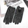 Men's Deerskin Driver Driving Gloves Spring and Autumn Thin Single Layer Classic Black Motorcycle Gloves