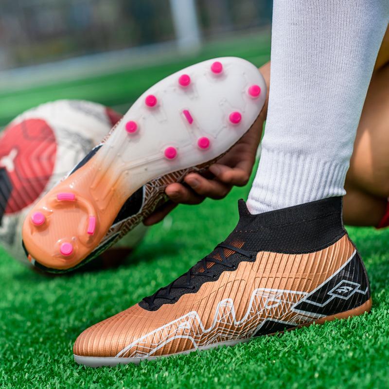 Original Men Soccer Shoes AG/TF Children Football Shoes Youth Football Boots Comfortable Athletic Training Cleat Size 35-45