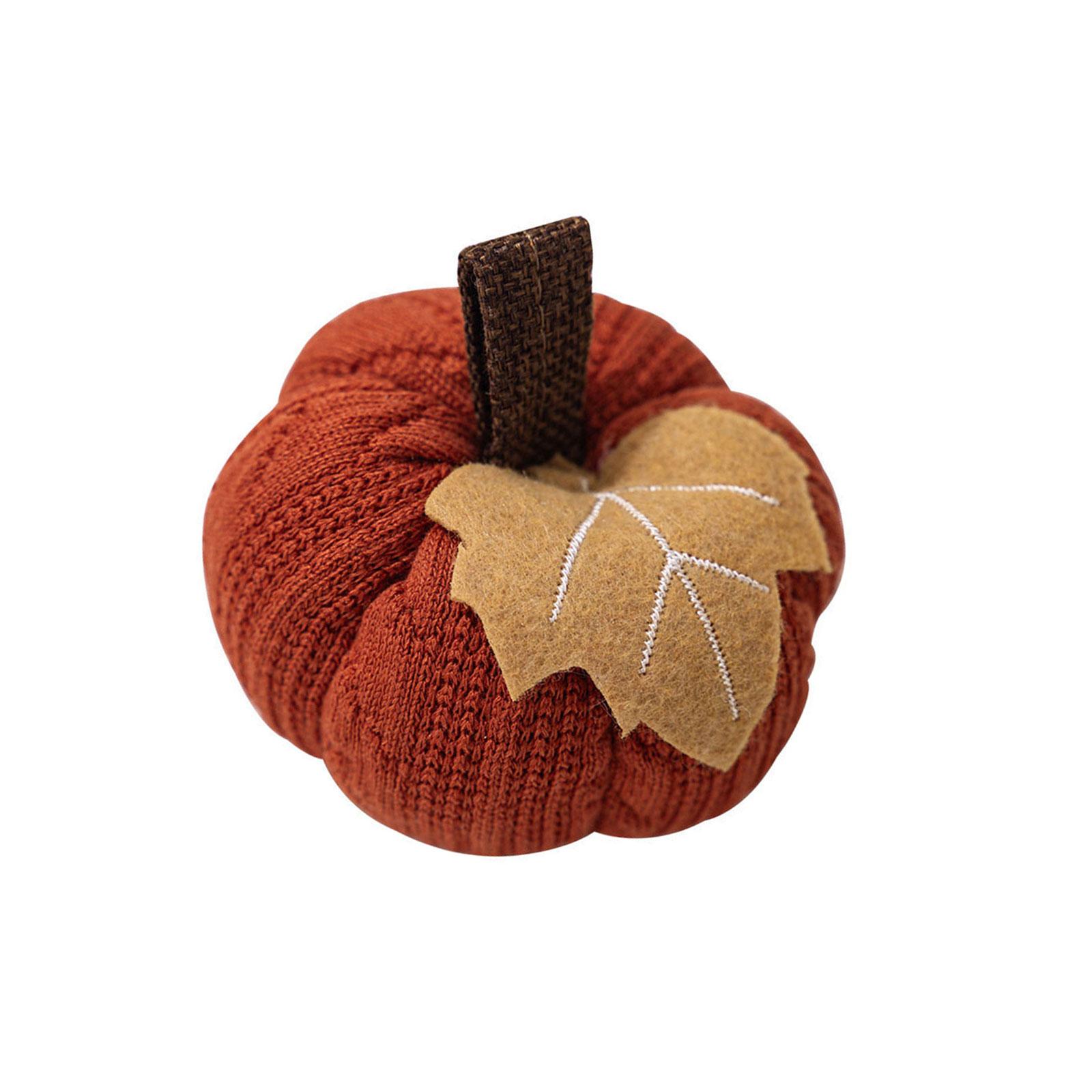 

Pumpkin Hanging Decoration For Thanksgiving Fall Harvest Festival Tabletop Fireplace Mantel Door Porch Wall Durable Polyester Cloth оранжевый