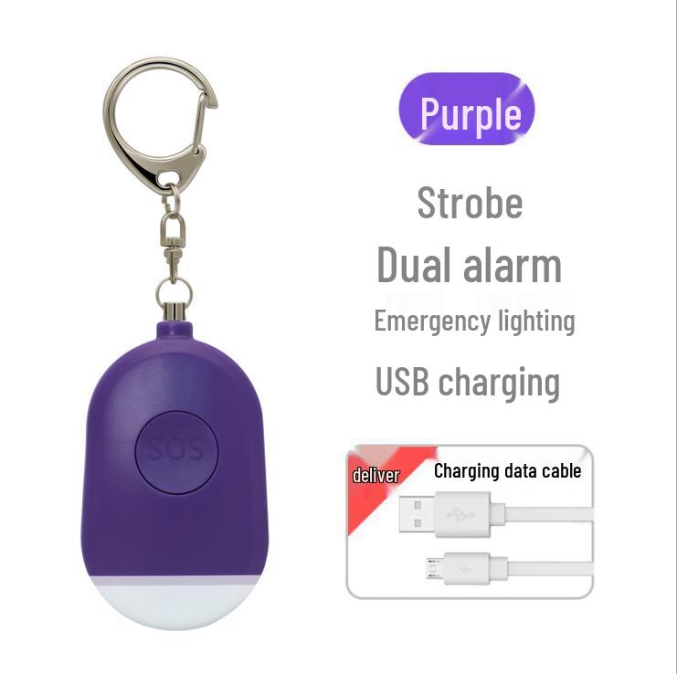 Smart Rechargeable Personal Alarm & Flashlight for Girls and Students
