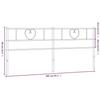 VidaXL Tête de lit métal noir 200 cm 355501