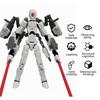 3D Printed Action Figure with Accessories Articulated Dummy Figurine with Movable Joints Desktop Decor Assembly Completed Action Figure Gift