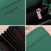 Humerpaul Ladies Wallet Leather Wallet RFID Anti-theft Swipe Wallet Zipper Large-capacity Wallet Multi-card Coin Purse
