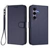 For Samsung Galaxy S24/Galaxy S25 Leather Case Wallet Stand Phone Cover with Wrist Strap