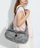 Sunny Label Women's Grosgrain 2-Pocket Shoulder Bag, LAA6-2AJ002, Gray