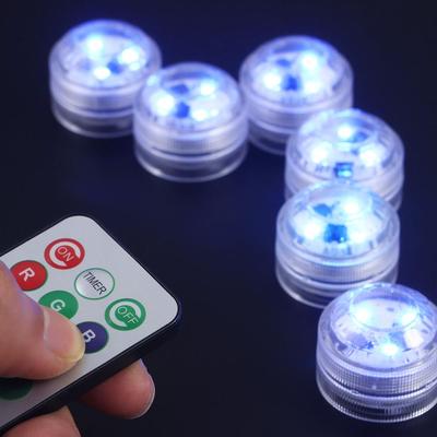 Pond Garden  Outdoor Hot Tub Wedding Tea Light Aquarium Party Decoration Pool Light Submersible LED Lights Night Lamp