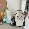 Japanese High-value Schoolbag Female Korean Ins Junior High School Student Contrasting Color Backpack Versatile Girl Small Fresh Backpack