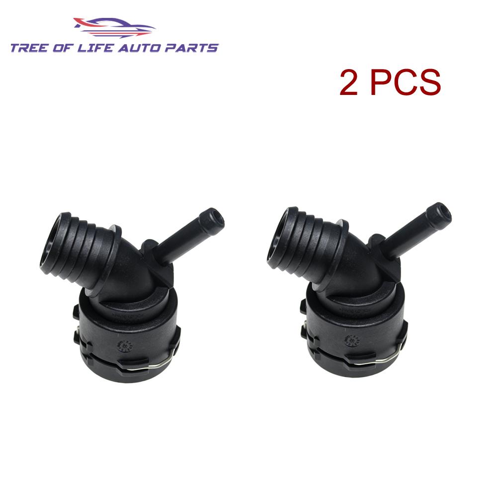 New Radiator Coolant Hose Connector For Skoda Octavia Superb Kodiaq Yeti Seat Leon Ibiza Ateca Tarraco 1.6TDI 2.0TDI 5QF122157B