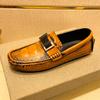 Vintage Loafers Shoes For Men Boat Shoes Summer Business Genuine Leather Man Moccasins Mens Driving Casual Shoe Slip On Flats