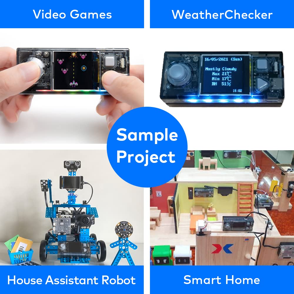 Makeblock CyberPi STEM Kit for and Python Programmable Microcomputer Engineering Kit with Coding Kit for Kids Ages English Instructions AI, IoT,