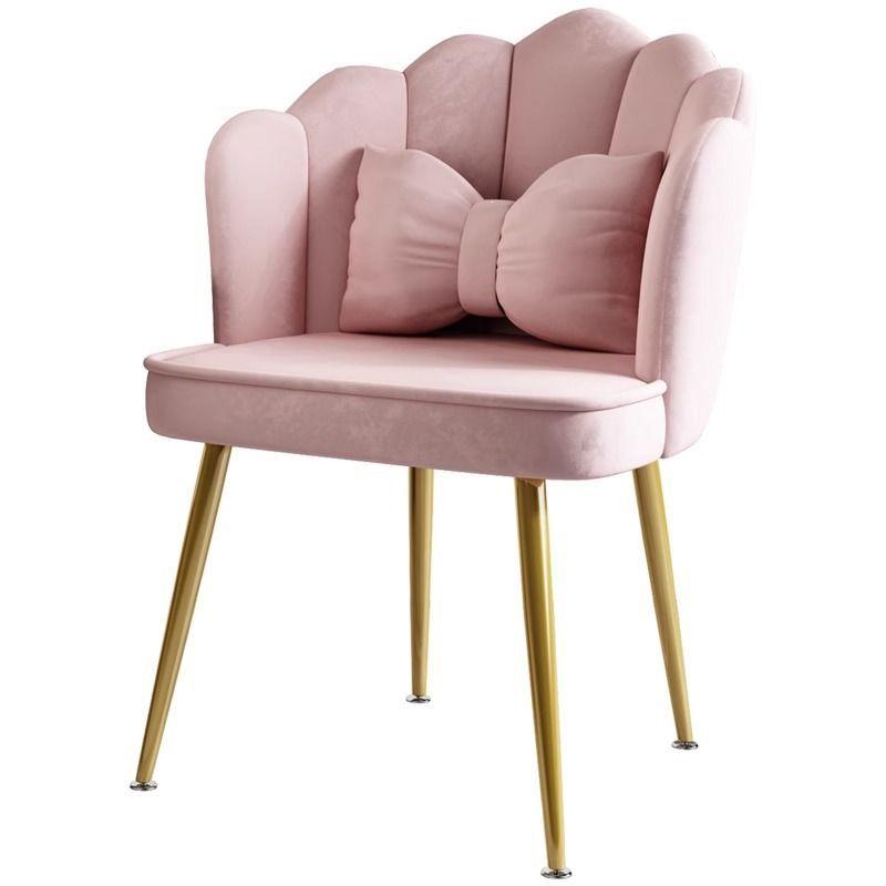 Light Luxury Modern Makeup Chair with Petal Backrest