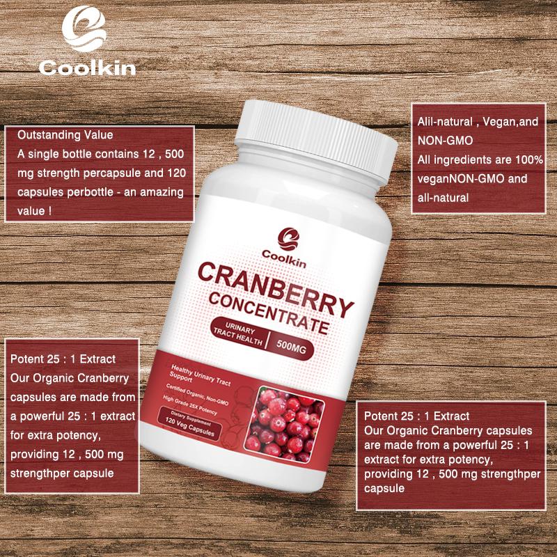 Coolkin Cranberry Capsules - 500mg - Urinary Tract Health