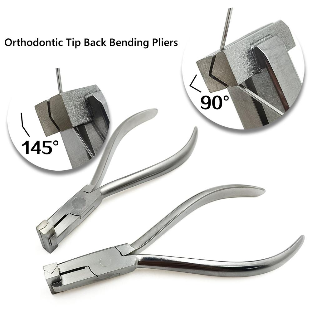 Dental Orthodontic Wire Forming Plier Dentist Tip Back Bending Forceps 90° Stop or 145° Stop Forming Pliers Stainless Steel