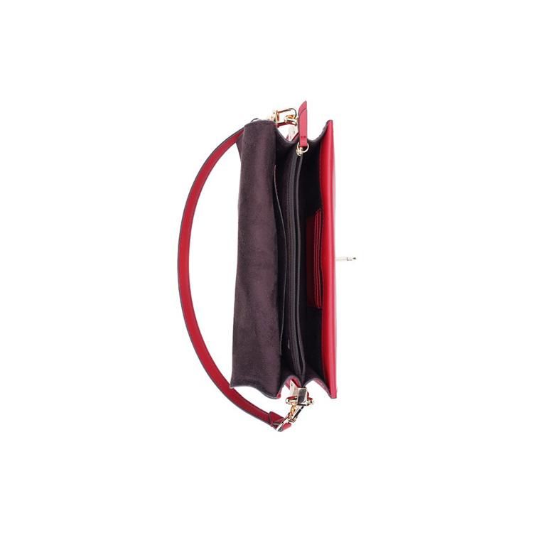 New MICHAEL KORS Greenwich Leather Envelope Bag, Chain Bag, Crossbody Bag, Shoulder Bag Regular Women's Red 30H1GGRL2L-602
