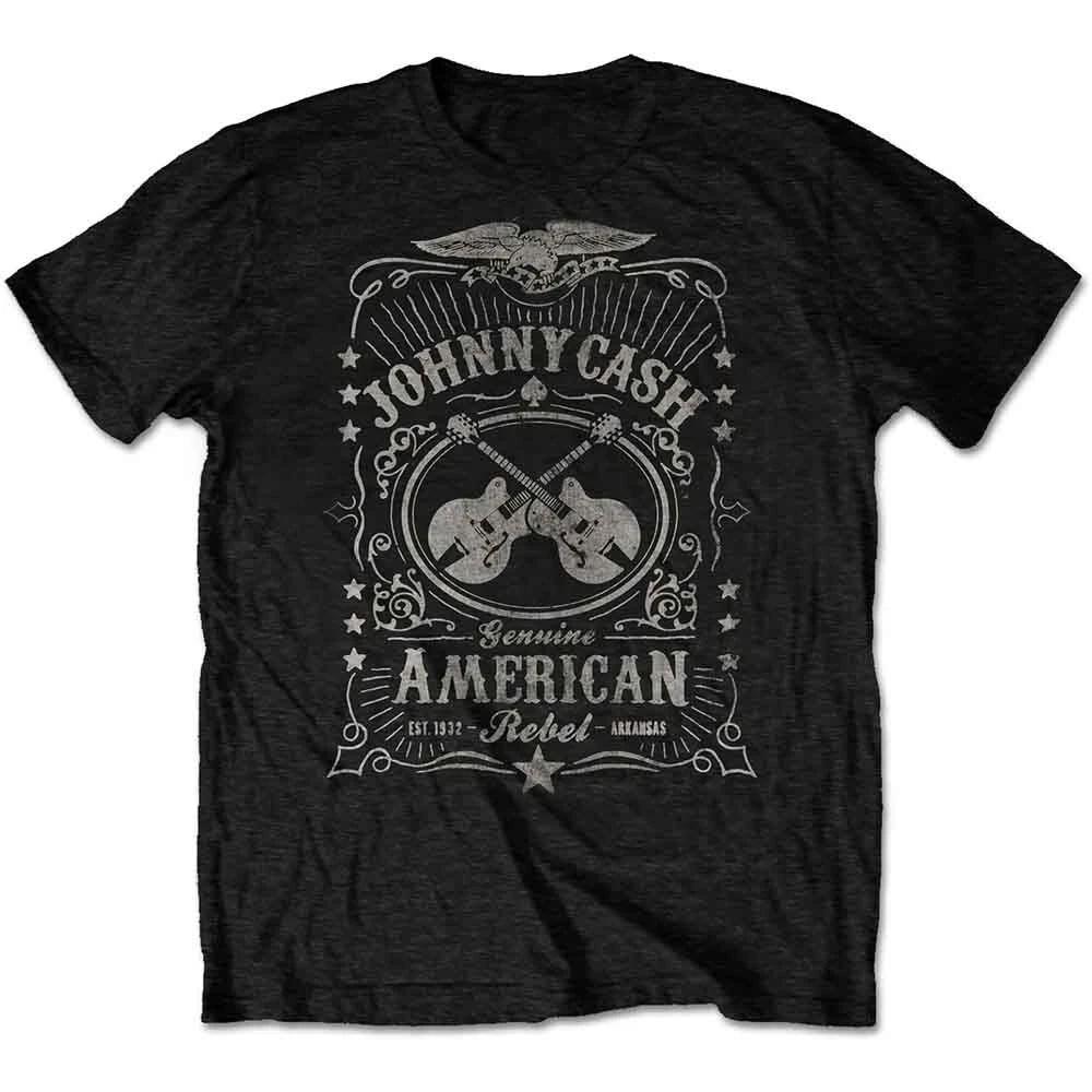 Johnny Cash JCTS11MB02 T-Shirt, Black, Medium L