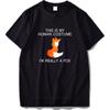 Fuchs T-Shirt Herren EU Größe Das ist mein Mensch Ich bin wirklich ein Fuchs Lustiges Süßes Tier Schwarz 100% Baumwolle T-Shirt Slim Fit Streetwear