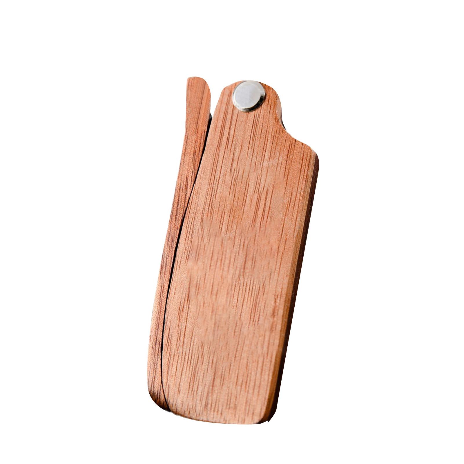 

Индивидуализация - Персонализированный складной гребень для бороды из цельного дерева Складной деревянный гребень