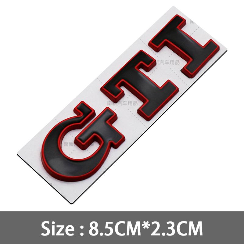 2026 Hot For VOLKSWAGEN VW 1pcs 3D Metal GTI Badge Car Rear Trunk Emblem Stickers for Volkswagen Golf GTI mk2 mk3 mk4 mk5 mk6 mk