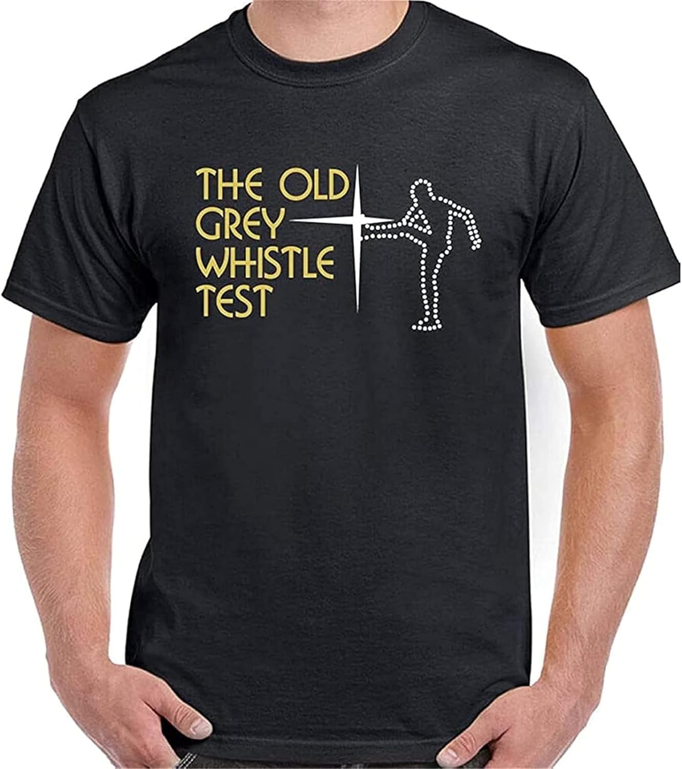 The Old Grey Whistle Test Retro Music Tv Programme Show Printed T-Shirt Mens Unisex Black Tees S чёрный