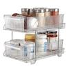 2 Tiers Kitchen Bathroom Storage Rack Under Sink Storage Box Slide Out Clear Storage Container With Dividers Enduring