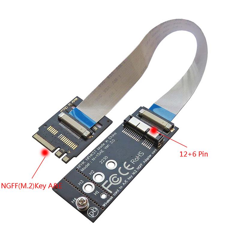 Adattatore Wifi M.2 Chiave A+E Per Scheda Wifi Bcm94360Cd Bcm94331Cd Bcm94360Cs2