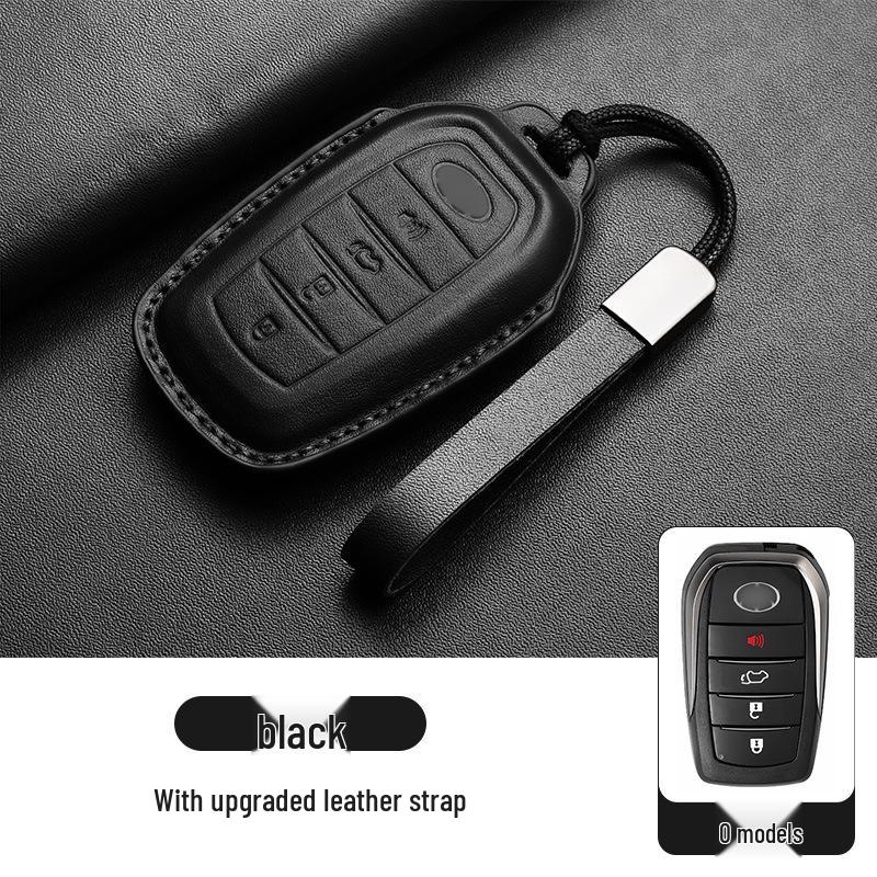 Toyota Key Case: Compatible with Land Cruiser LC300, Tundra, New Prado Keychain and Key Bag