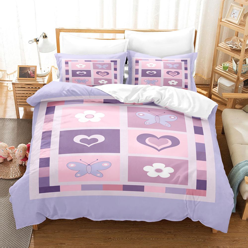 Розовый комплект постельного белья Романтическая тематика Любовь Сердце Свадебный — фото 8