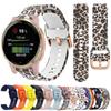 Klassisches 18-mm-Uhrenarmband für Garmin Venu 2S, Leopardenmuster, Sport-Silikonarmband für Garmin Forerunner 255S, Bandzubehör