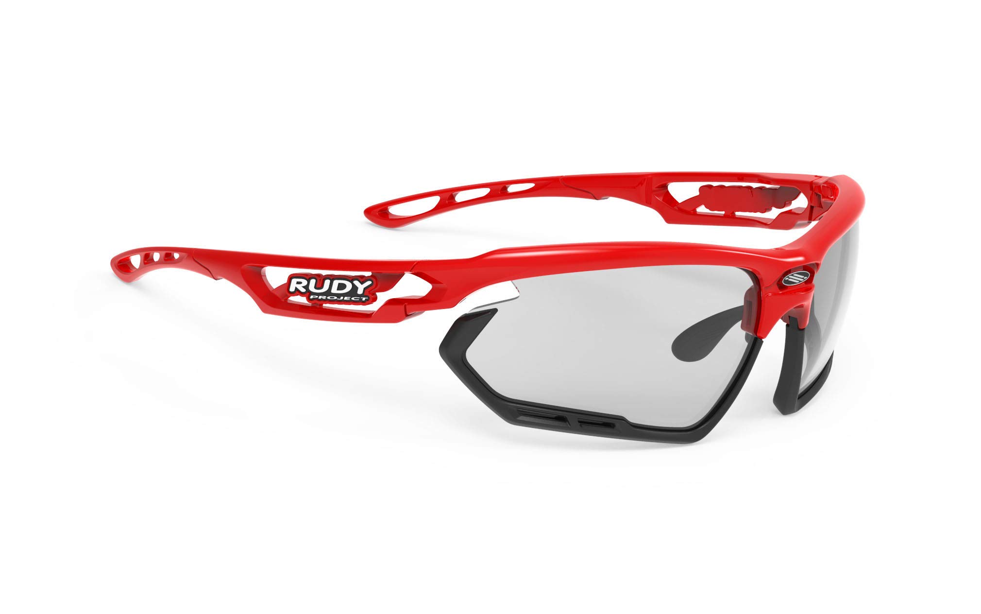 Rudy Project Fotonyk Sports Fire Red Frame Impact X 2 Photochromic Black Lens Sunglasses, / SP457345-0000