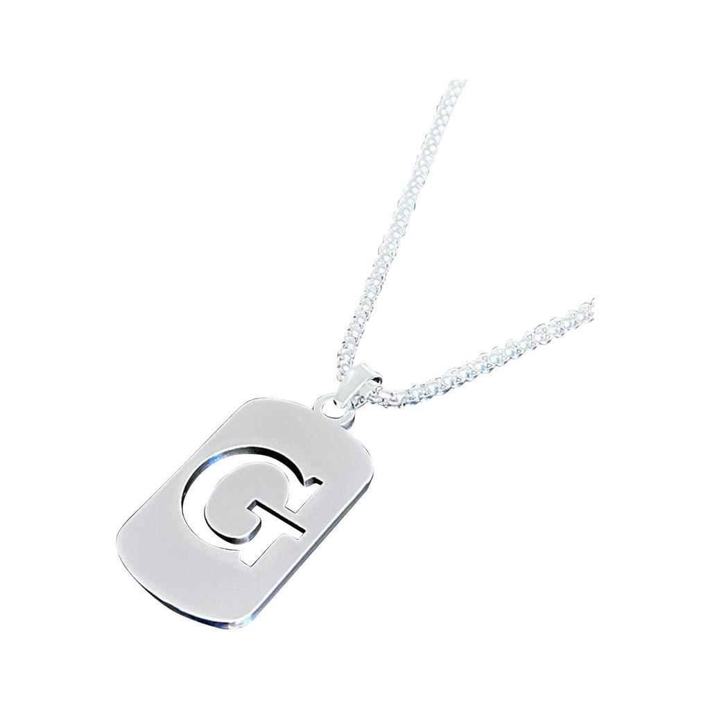 26 English Hollow Titanium Steel Non-fading Jewelry Necklace High-grade  And Winter Sweater Chain