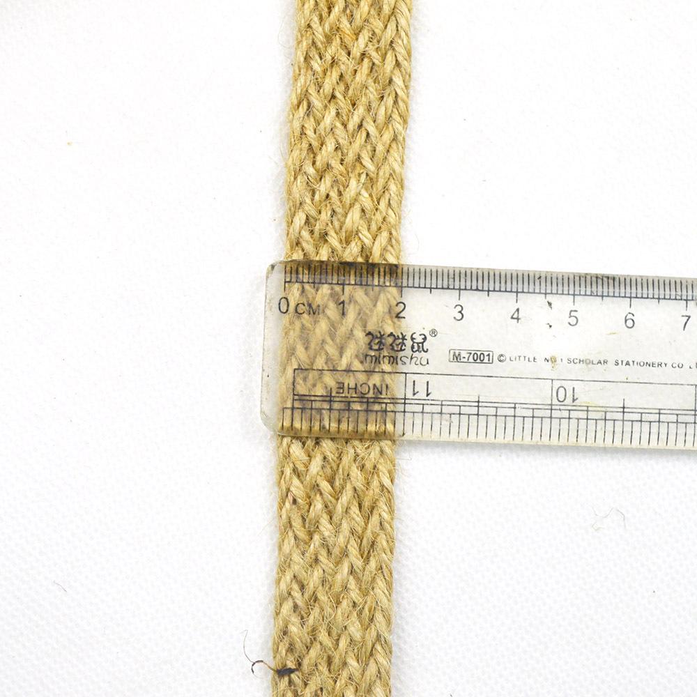Simple Style Jute and Hemp Webbing: Wide-Narrow Flat Belt for Decorative Packaging and Bundling