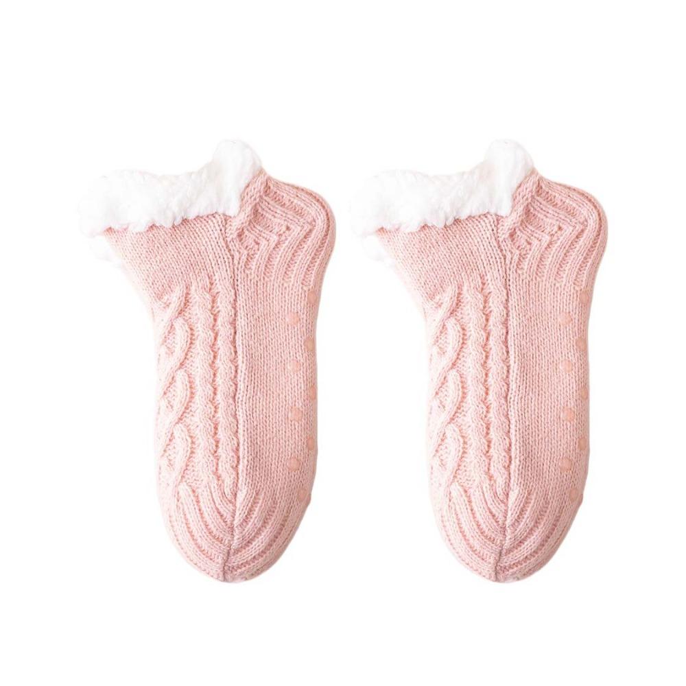 Grid Winter Floor Socks Silica Gel Sleeping Socks Cute Thicken Velvet Socks  Women