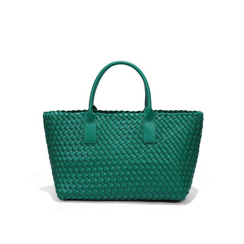 New women's handbag high-end sense large-capacity versatile child and mother bag commuting versatile simple hand-woven bag