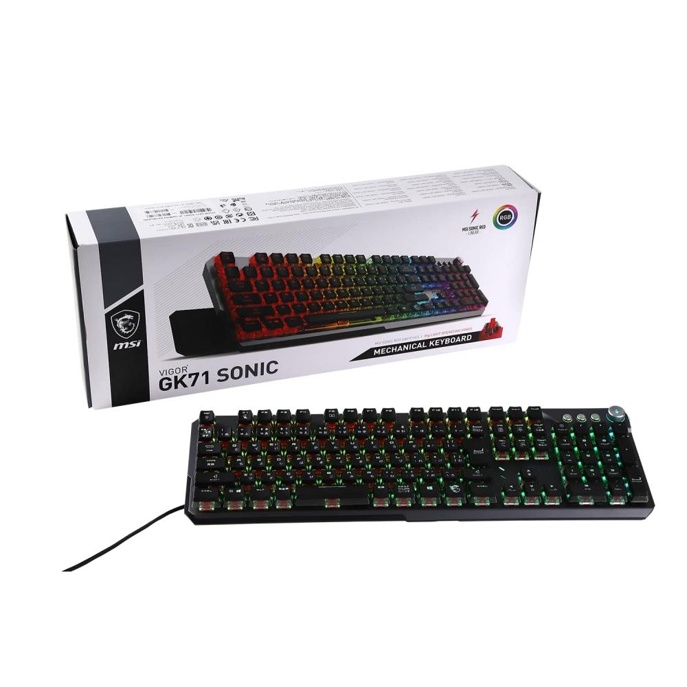 

Ігрова клавіатура MSI VIGOR GK71 SONIC JP SonicRed Switch KB596