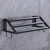 Upgrades Stainless Steel Towel Hold with Extendable 3 Rod Modern Towel Organize Suitable for Bathroom & Kitchen Use