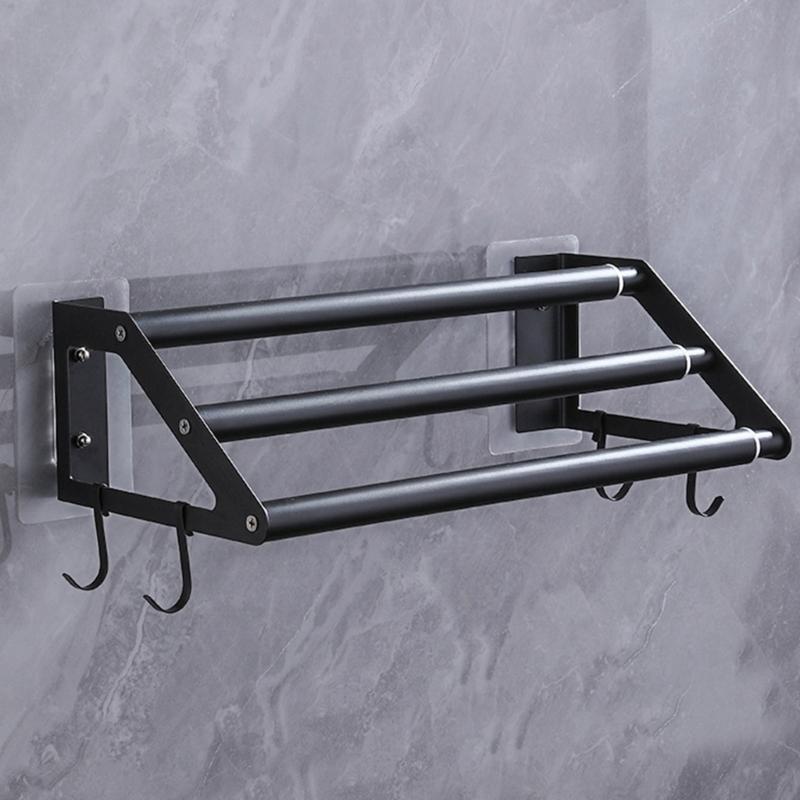 Upgrades Stainless Steel Towel Hold with Extendable 3 Rod Modern Towel Organize Suitable for Bathroom & Kitchen Use